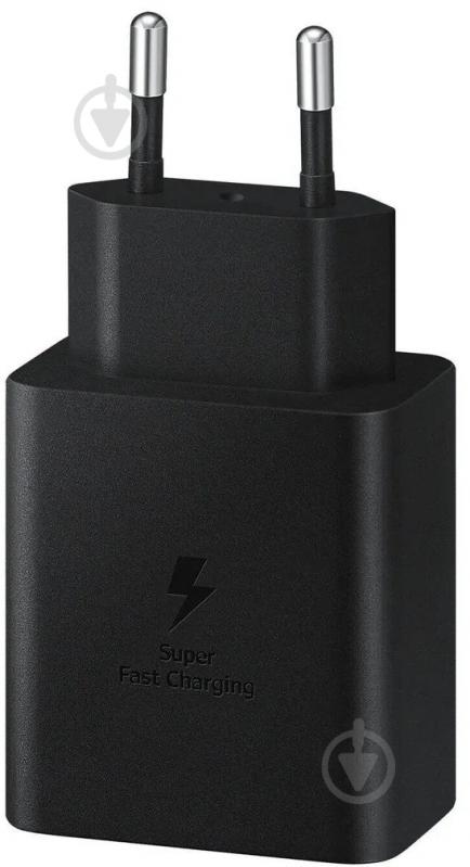 Сетевое зарядное устройство Samsung 45W Compact Power Adapter (w C to C Cable) Black (EP-T4510XBEGEU) - фото 2