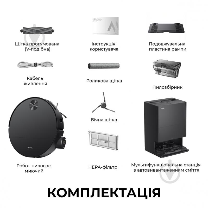 Робот-пылесос моющий MOVA S70 Roller black - фото 15 Робот-пылесос моющий MOVA S70 Roller black - фото 15