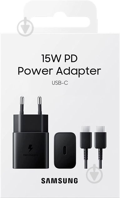 Зарядний пристрій Samsung 15W Power Adapter black (EP-T1510XBEGRU) - фото 3