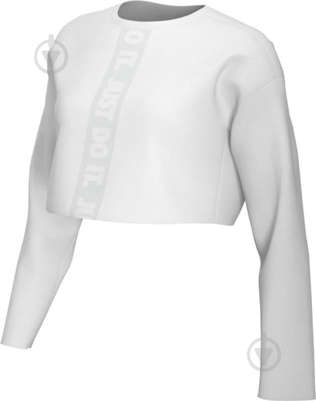 Футболка Nike W NSW TEE LS LUX 3 CROP CK4386-100 р.M белый - фото 1