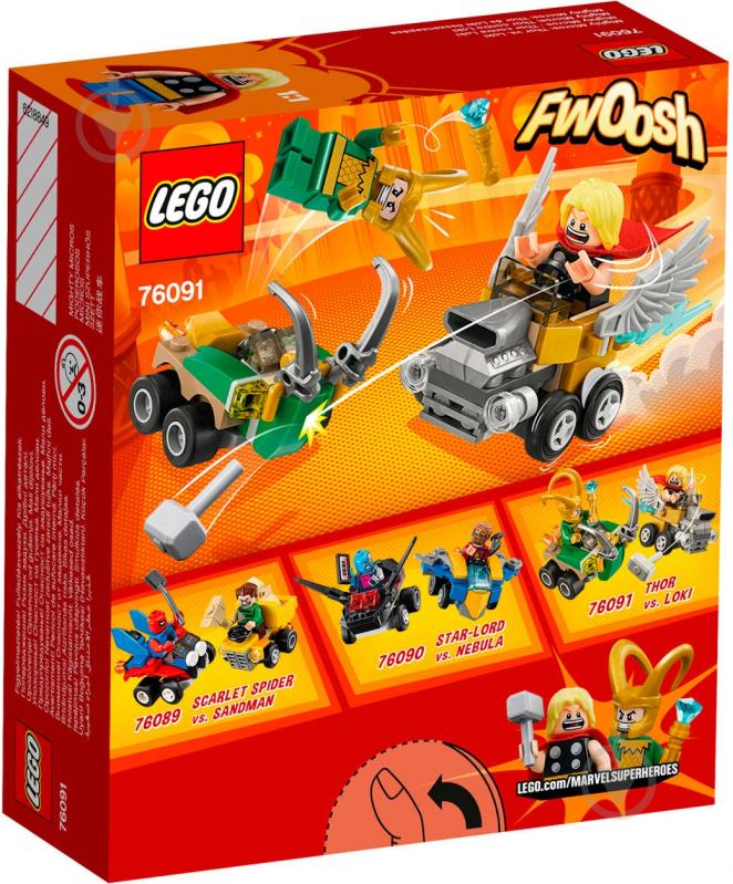 Конструктор LEGO Super Heroes Mighty Micros Тор проти Локі 76091 - фото 5