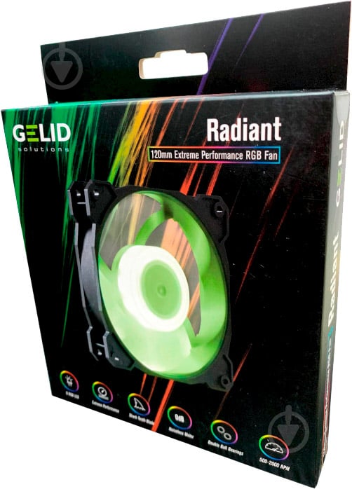 Корпусний кулер Gelid Solutions Radiant RGB LED 120 мм (FN-RADIANT-20) - фото 7