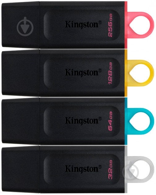 Флеш-пам'ять USB Kingston DataTraveler Exodia USB 3.2 Gen 1 64 ГБ USB 3.2 black (DTX/64GB) - фото 6