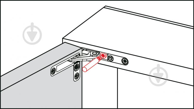 Петля внутренняя Salice Air 105 soft-close сталь никелированная верх и низ Hafele - фото 2