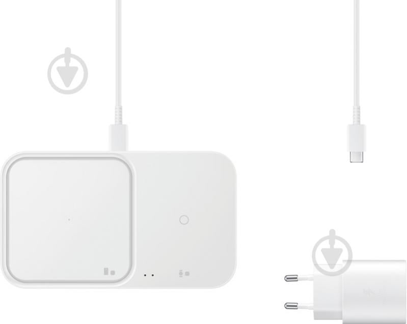 Беспроводное зарядное устройство Samsung 15W Wireless Charger Duo with TA White (EP-P5400TWEGEU) - фото 3