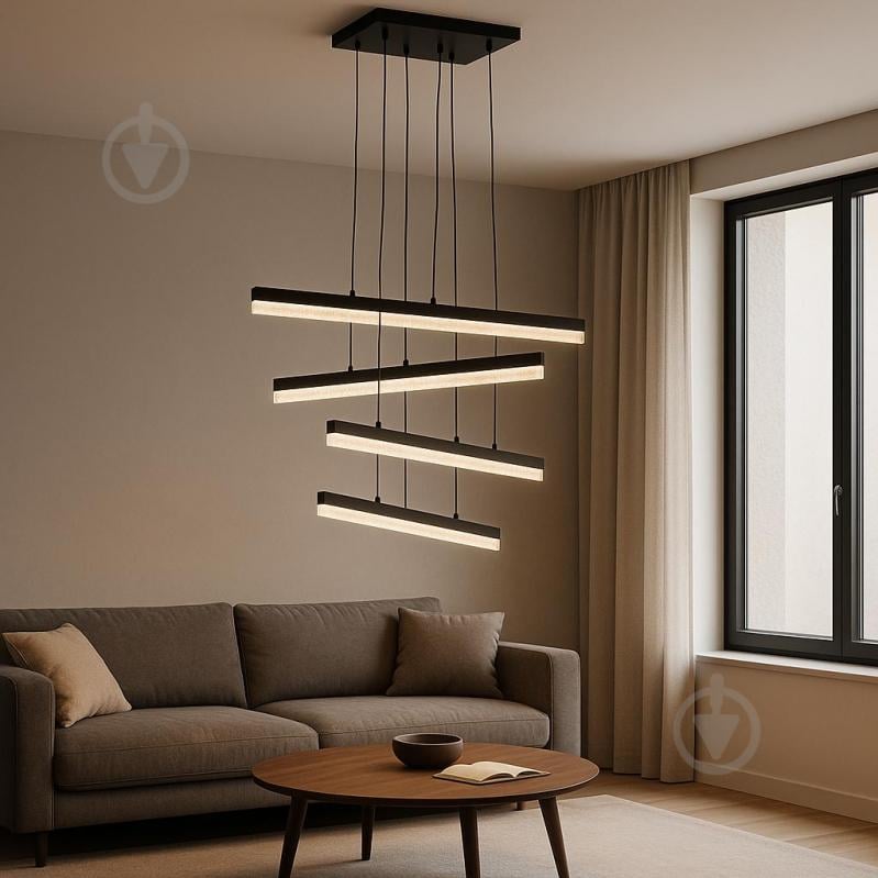 Люстра подвесная LIGHT SET GRIM PL-S 4 черный - фото 3