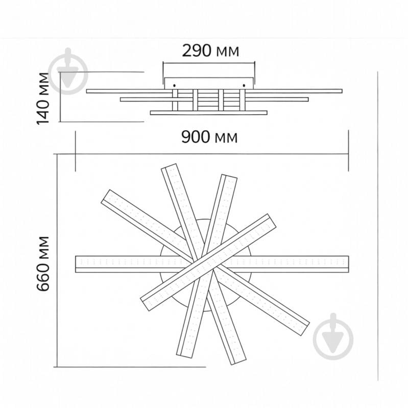 Люстра потолочная LIGHT SET GRIM LED R 5 54 Вт черный - фото 7 Люстра потолочная LIGHT SET GRIM LED R 5 54 Вт черный - фото 7