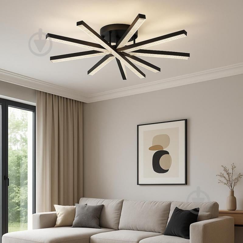 Люстра потолочная LIGHT SET GRIM LED R 5 54 Вт черный - фото 2 Люстра потолочная LIGHT SET GRIM LED R 5 54 Вт черный - фото 2