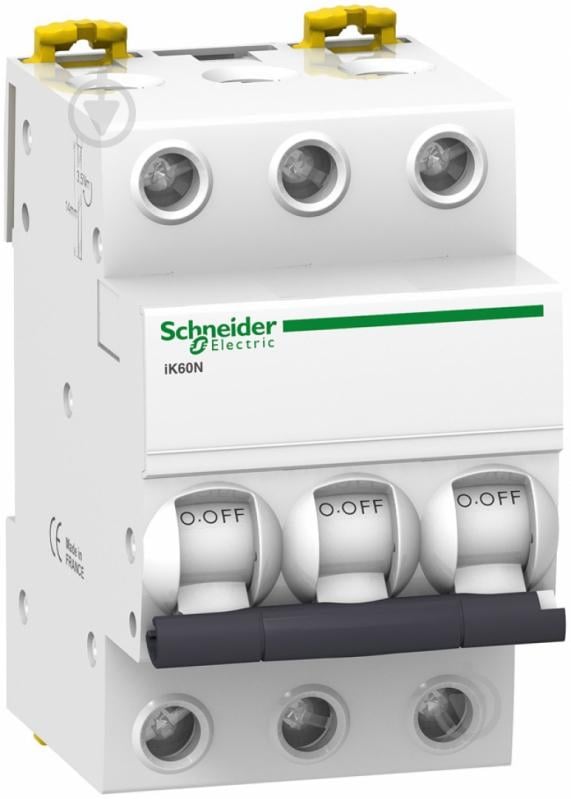 Автоматичний вимикач  Schneider Electric iK60 3P 20 A C A9K24320 - фото 1