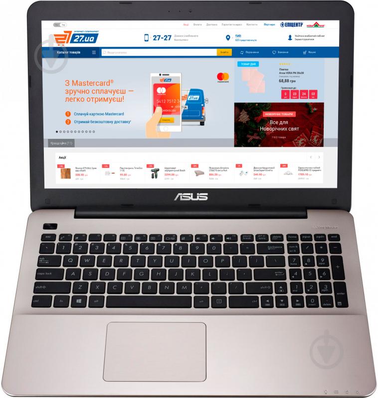 Ноутбук Asus X555UB-DM030D 15,6" (90NB0AQ1-M00300) brown - фото 2