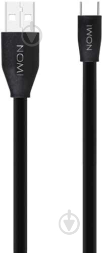 Кабель Nomi USB Type-C – USB 1,5 м білий (392003) DCF 15c - фото 1