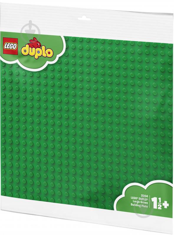 Конструктор LEGO DUPLO Велика зелена будiвельна пластина (38х38) 2304 - фото 3