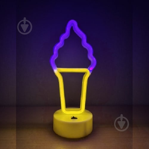 Ночник LED-NEON ICE CREAM желтый B-42 - фото 1