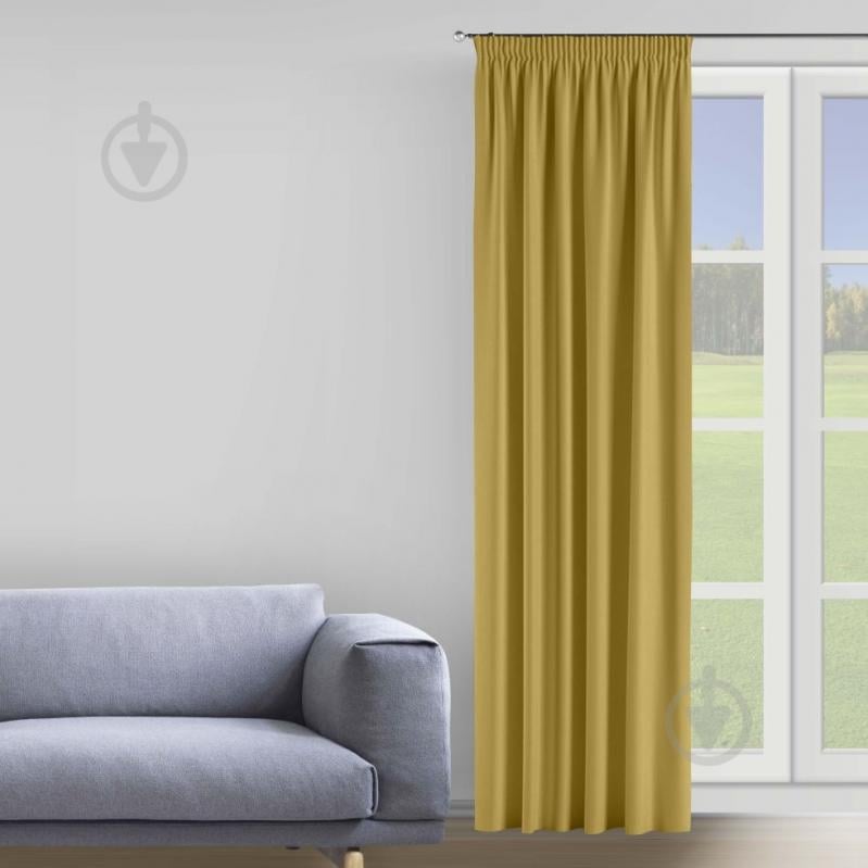 Штора VELOUR 150х275 золотой Decora textile - фото 1