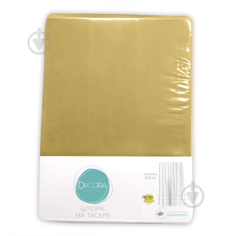 Штора VELOUR 150х275 золотой Decora textile - фото 3