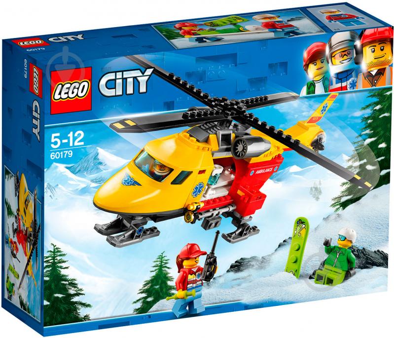 Конструктор LEGO City Гелікоптер швидкої допомоги 60179 - фото 1