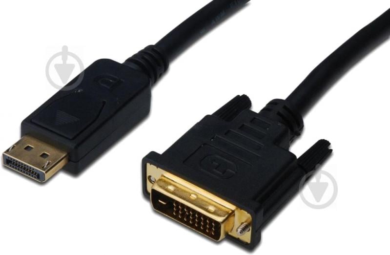 Кабель Digitus DisplayPort – DVI 2 м чорний (AK-340306-020-S) (AM/AM) - фото 1