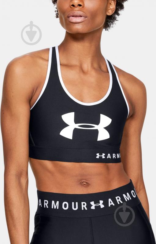 Бра Under Armour Armour Mid Keyhole Graphic 1344333-002 р.XL чорний - фото 2