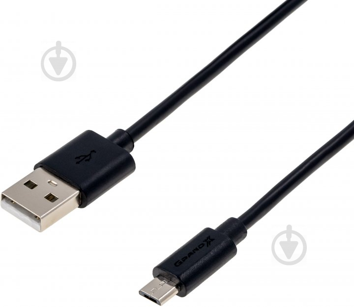 Дата-кабель Grand-X USB 2.0 AM to Micro 5P 1,5 м черный (PM015B) - фото 2