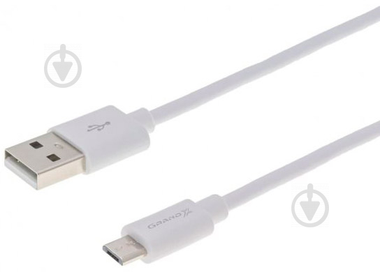 Дата-кабель Grand-X USB 2.0 AM to Micro 5P 1 м білий (PM01W) - фото 2