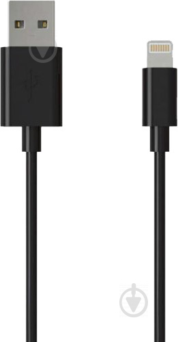 Дата-кабель Grand-X USB 2.0 AM to Lightning Cu 2.1А 1 м чорний (PL01B) - фото 3