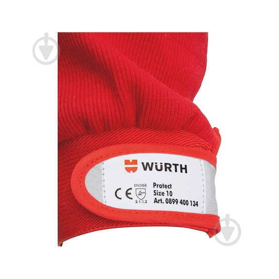 Рукавиці WURTH комбіновані з застібкою PROTECT L (9) 0899400133 - фото 2