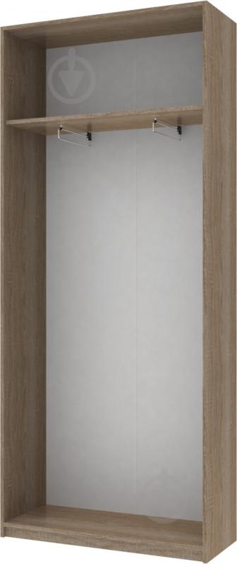 Шкаф гардеробный Doros 2100x900x380 мм вариант 2 трюфель - фото 2