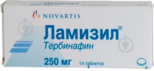 Ламізил Novartis Pharma таблетки по 250 мг 14 шт. - фото 1