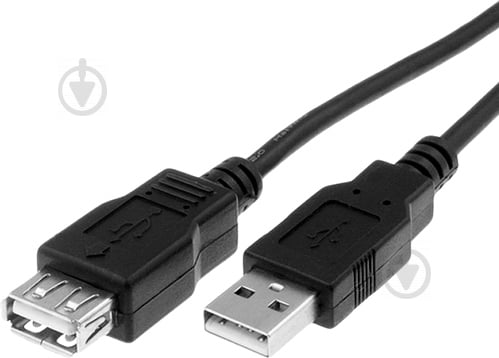 Кабель Digitus USB Am – USB Af 5 м черный (AK-300202-050-S) - фото 1