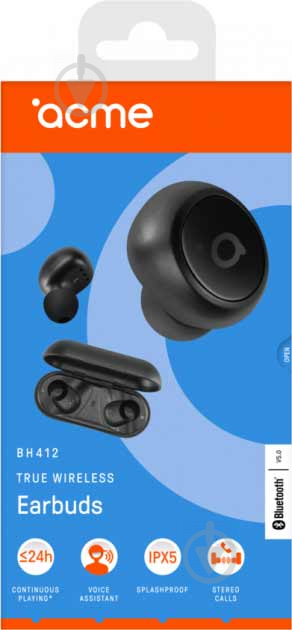 Навушники Acme BH412 True wireless in-ear headphones black - фото 11