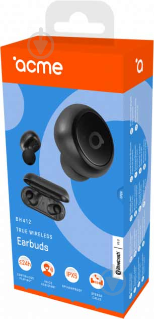 Навушники Acme BH412 True wireless in-ear headphones black - фото 12