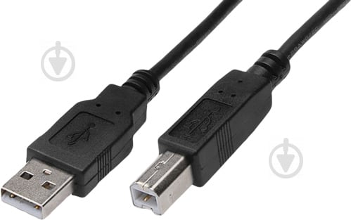 Кабель Digitus USB Am – USB Bm 3 м чорний (AK-300102-030-S) - фото 1