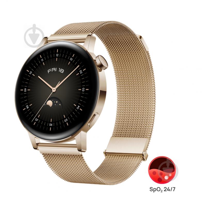 Смарт-часы Huawei Watch GT3 42mm elegant gold (55027151) - фото 7