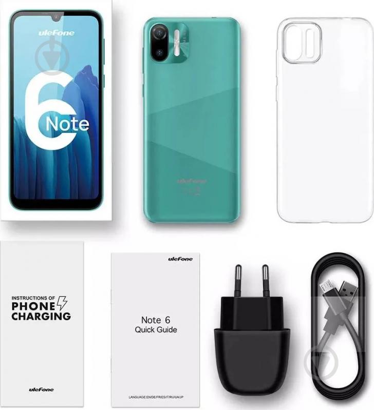 Смартфон Ulefone Note 6 1/32GB green - фото 10