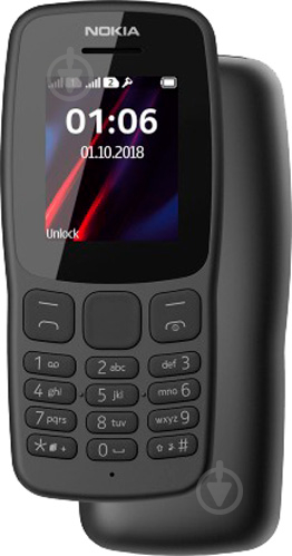 Мобільний телефон Nokia 106 DS black - фото 6