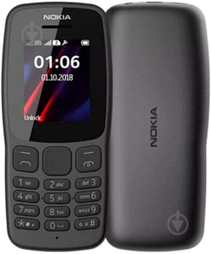 Мобільний телефон Nokia 106 DS black - фото 5