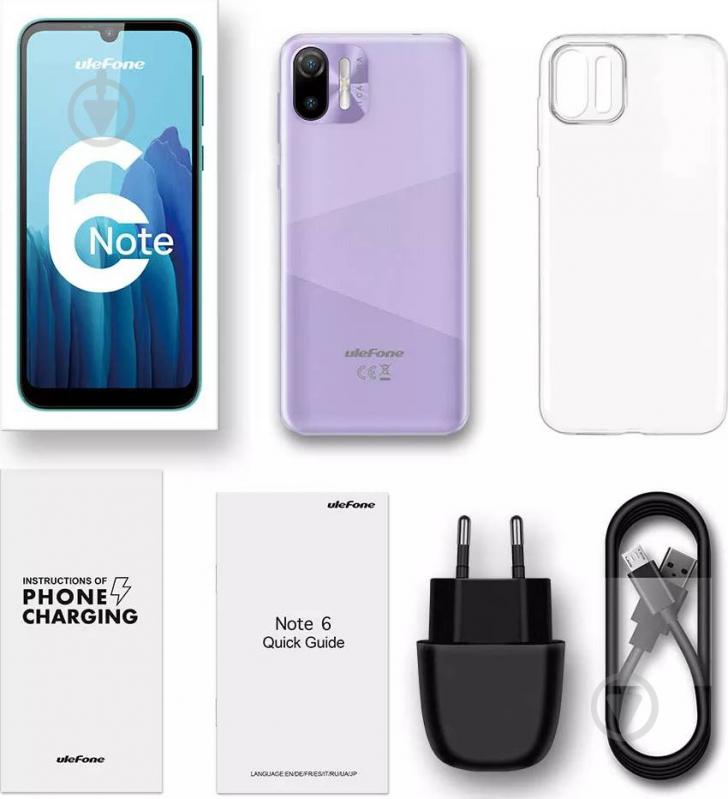 Смартфон Ulefone Note 6 1/32GB purple - фото 10 Смартфон Ulefone Note 6 1/32GB purple - фото 10