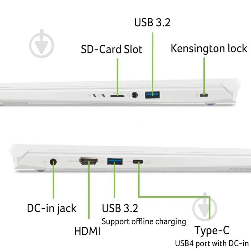 Ноутбук Acer Nitro V 14 ANV14-61-R4QY 14,5" (NH.QTYEU.006) pearl white - фото 8