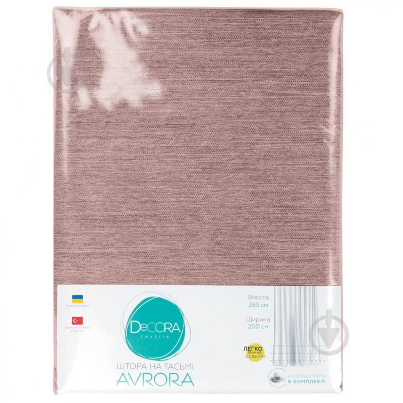 Штора Avrora 200x285 см коричнево-розовый Decora textile - фото 3