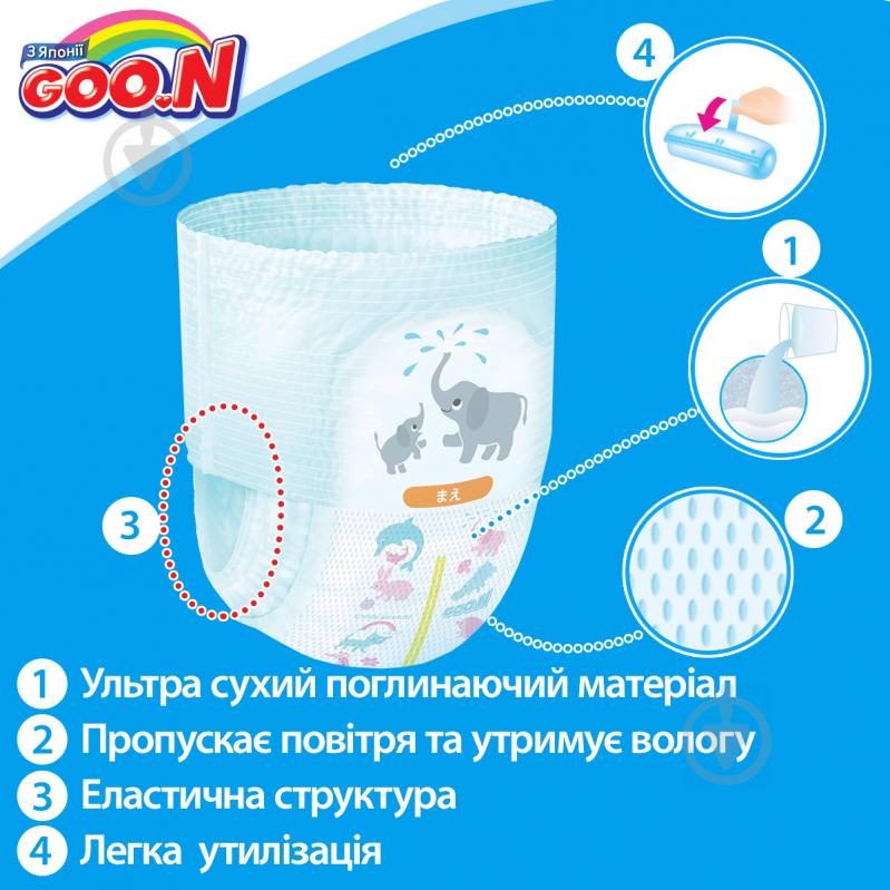 Підгузки-трусики Goo.N для хлопчиків XL 12-20 кг 38 шт. - фото 9