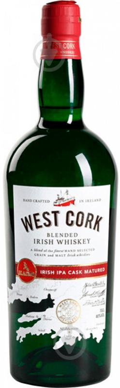 Віскі West Cork IPA Cask 40% 0,7 л - фото 1