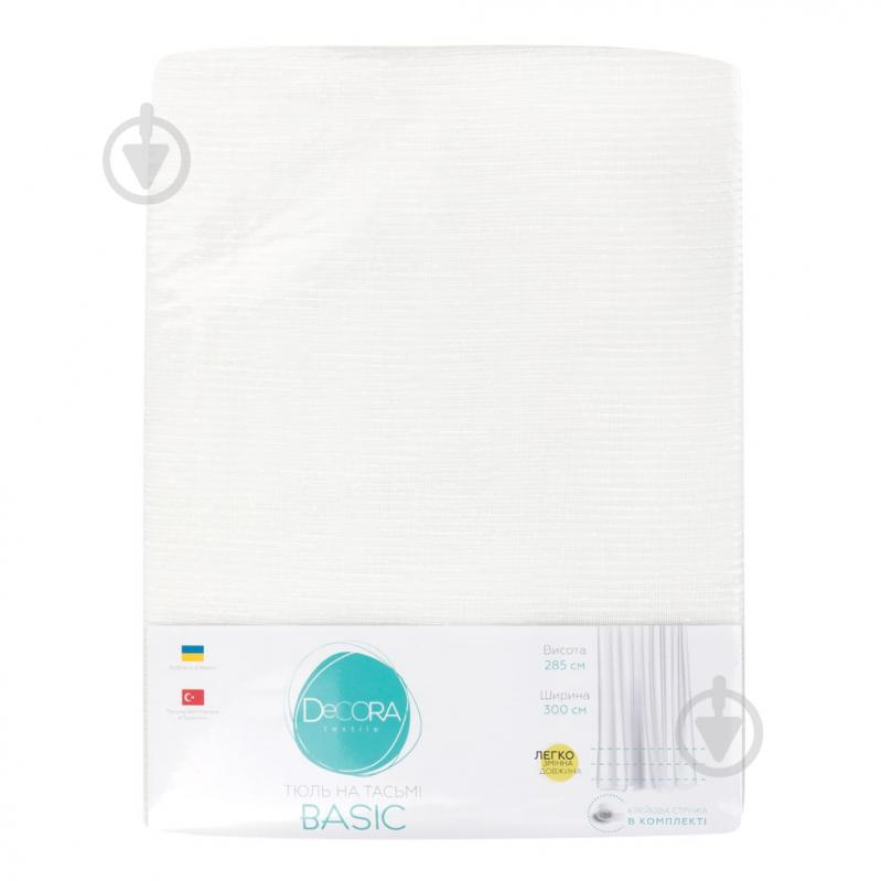 Тюль Basic 300x285 см біла крапля Decora textile - фото 3