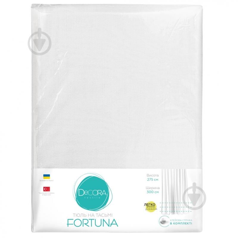 Тюль Fortuna 300х275 см белый Decora textile - фото 3