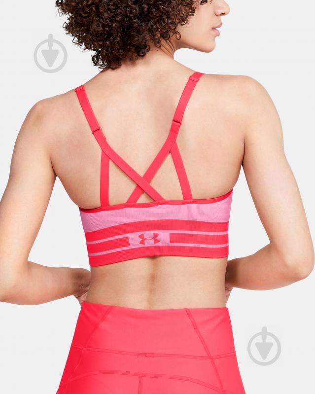 Бра Under Armour Seamless Longline Bra 1322552-691 XS рожевий - фото 3