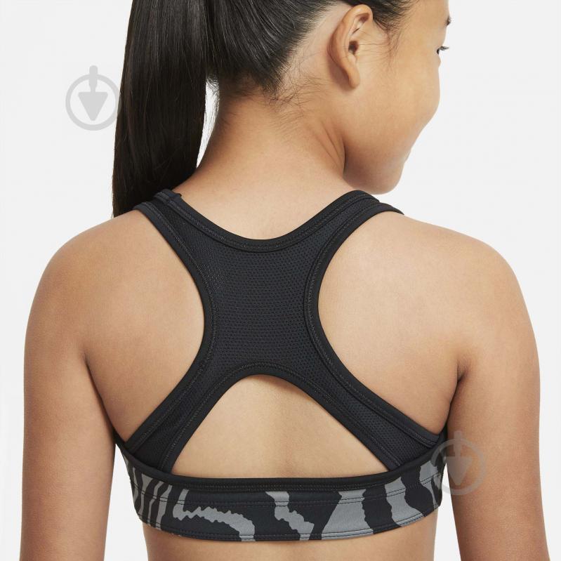 Бра Nike G NK SWOOSH AOP REV BRA DA0902-010 р.L черный - фото 4