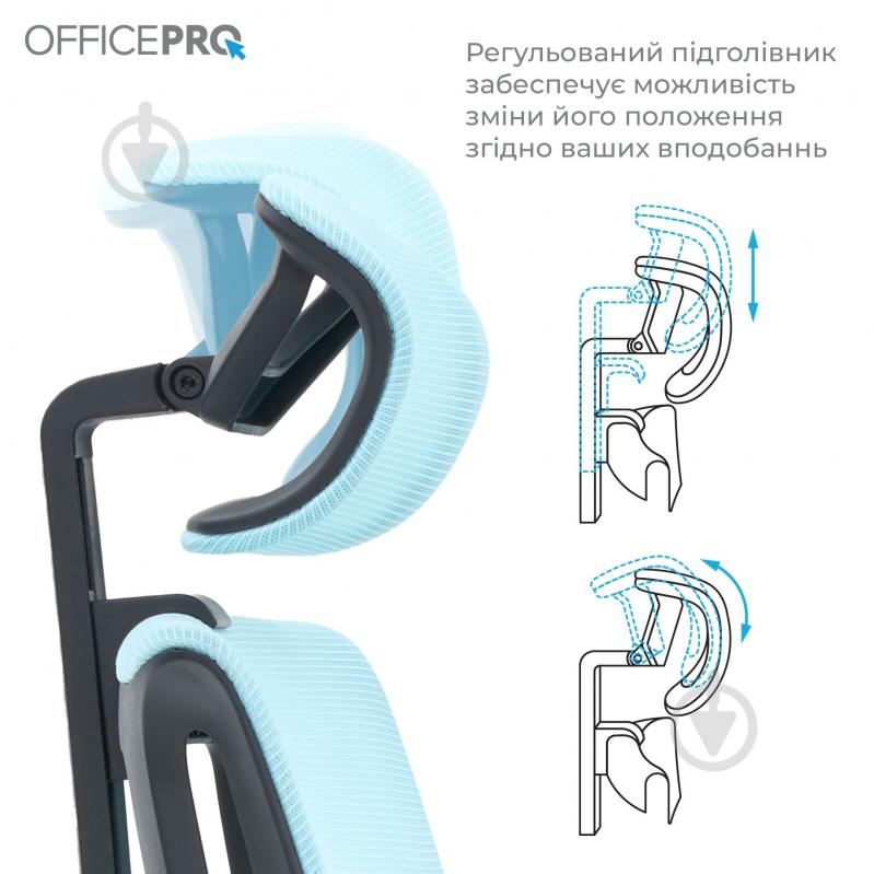 Крісло офісне OfficePro Harmony OC310-B-BL-BL Black/Blue синій - фото 10 Крісло офісне OfficePro Harmony OC310-B-BL-BL Black/Blue синій - фото 10