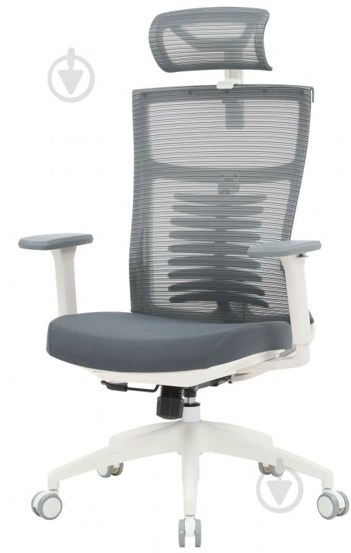 Крісло офісне OfficePro Officepro Balance OC550-W-DG-DG White/Dark Gray темно-сірий - фото 1 Крісло офісне OfficePro Officepro Balance OC550-W-DG-DG White/Dark Gray темно-сірий - фото 1