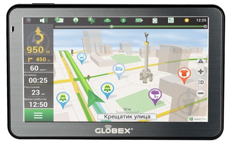 GPS-навигатор Globex GE512 + NavLux - фото 1 GPS-навигатор Globex GE512 + NavLux - фото 1