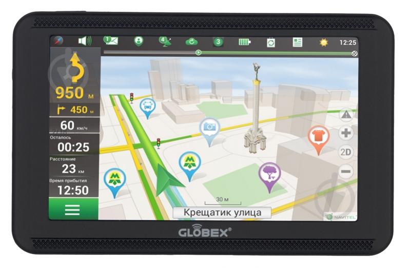 GPS-навигатор Globex GE520 + NavLux - фото 1