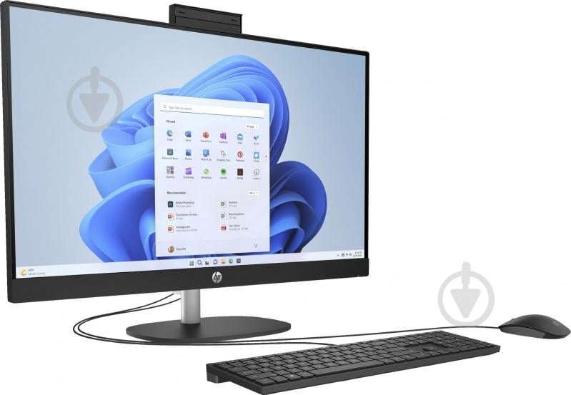 Моноблок HP All-in-One 27" (AR0N6EA) black - фото 3